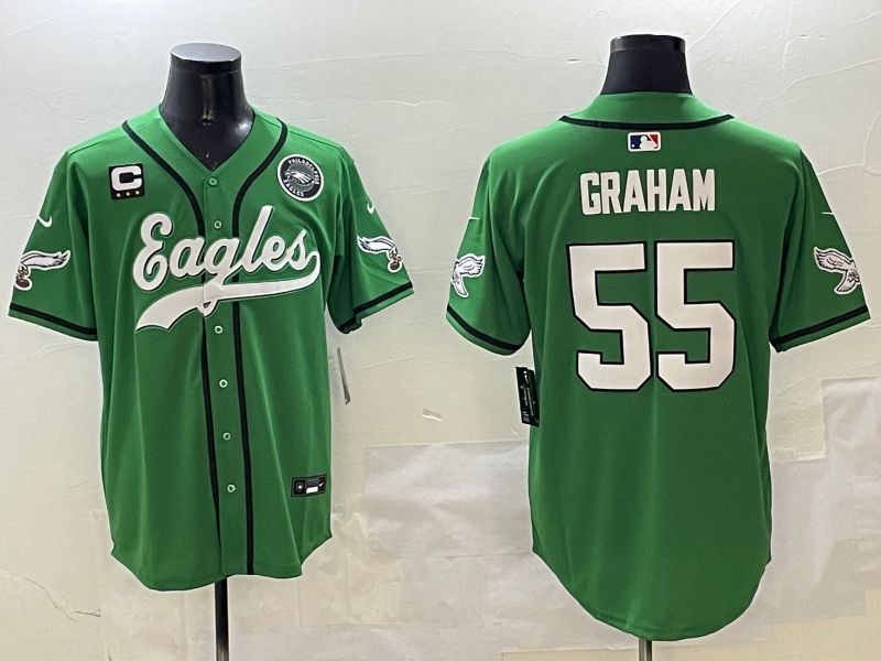 Men Philadelphia Eagles #55 Graham Green three generations Jointly Name 2025 Nike Limited NFL Jersey style 2